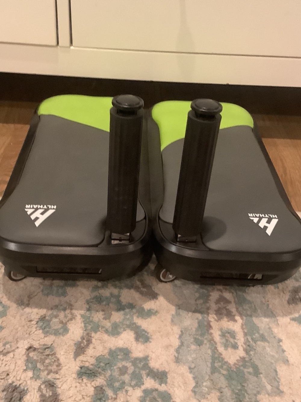 Hurricane Fitness Adjustable Push-Up Bars – Gray & Lime Green